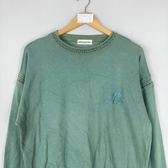 Vintage PIERRE BALMAIN PARIS Crewneck Sweatshirt … - image 3