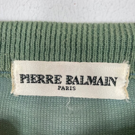 Vintage PIERRE BALMAIN PARIS Crewneck Sweatshirt … - image 6