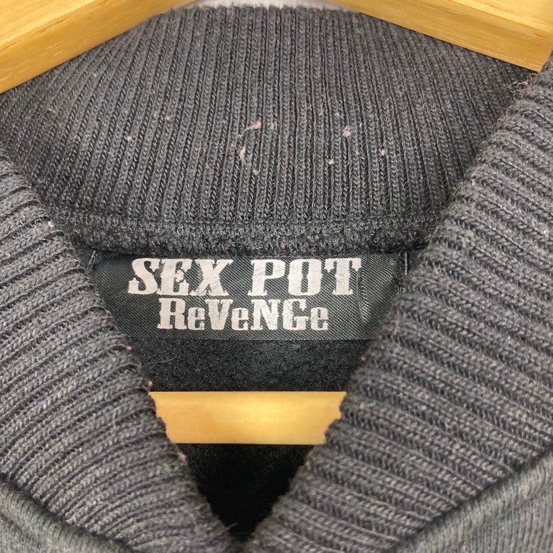 Sweat à Capuche Sex Pot Revenge Avec Fourrure - Édition Limitée Vintage, Taille L, Occasion Très Bon état