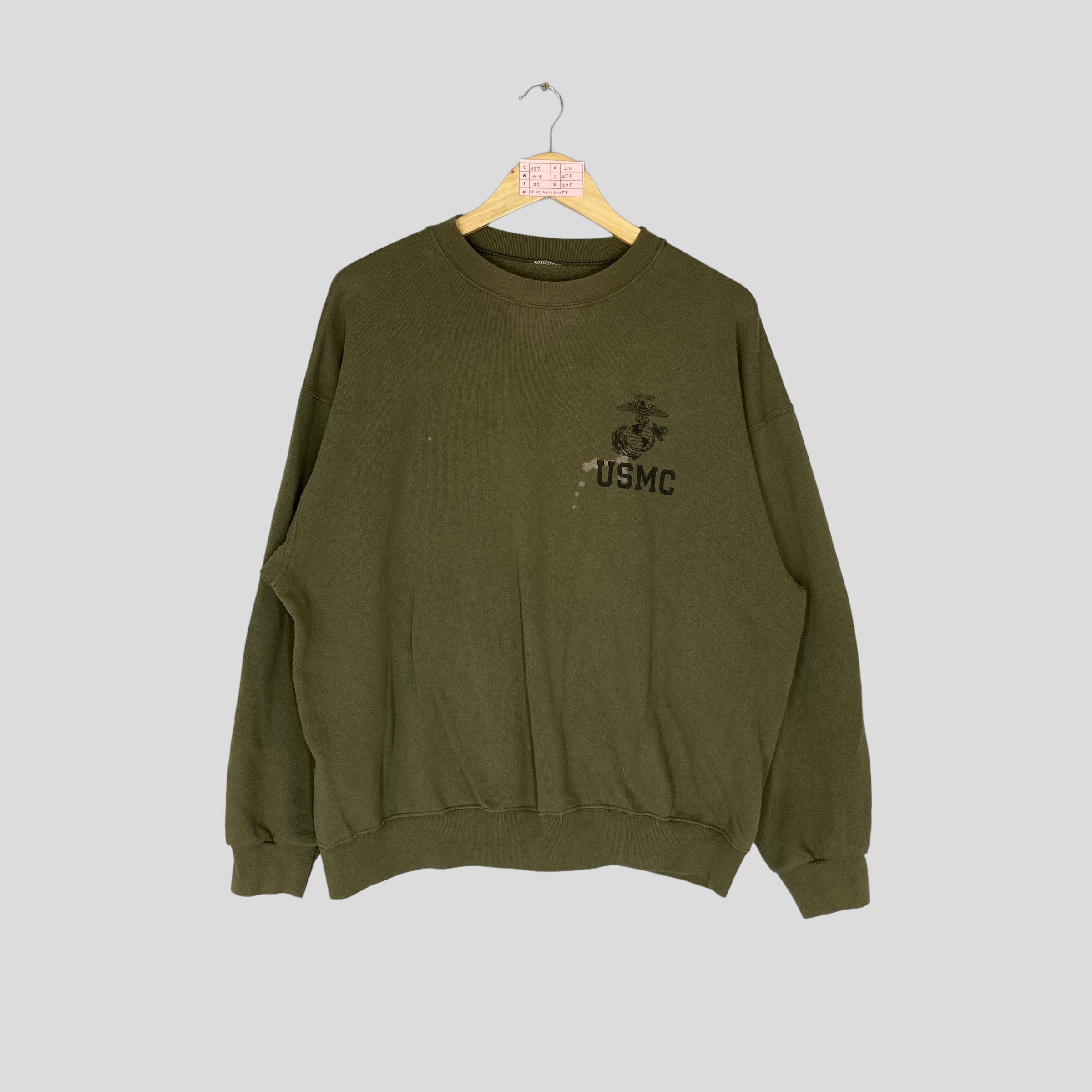 Vintage USMC Crewneck Sweatshirt Big Logo USMC Military Jumper