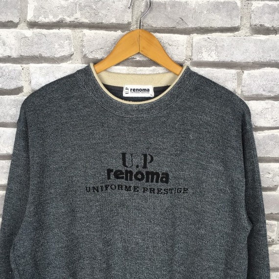 Vintage 90s UP RENOMA Sweatshirt Fashion Designer… - image 2