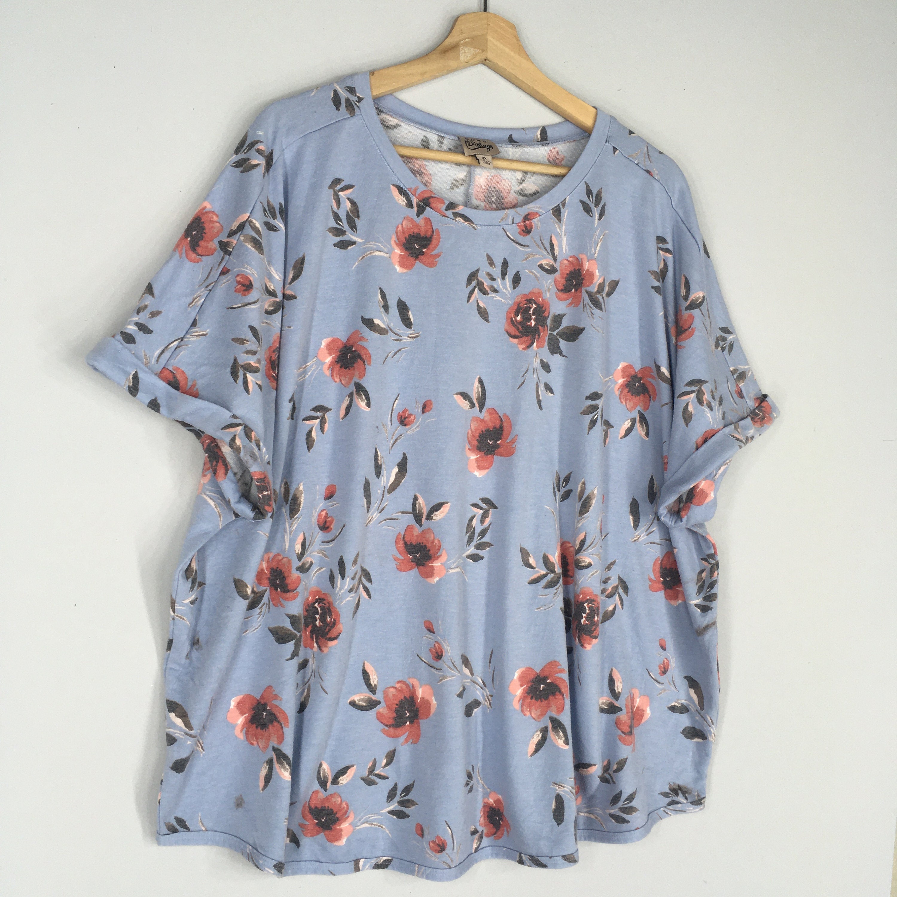 Vintage COMO VINTAGE Women Blouse Shirt Full Flower Printer - Etsy