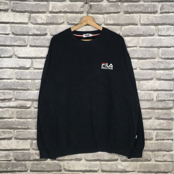 Fila embroidered online logo crew sweatshirt