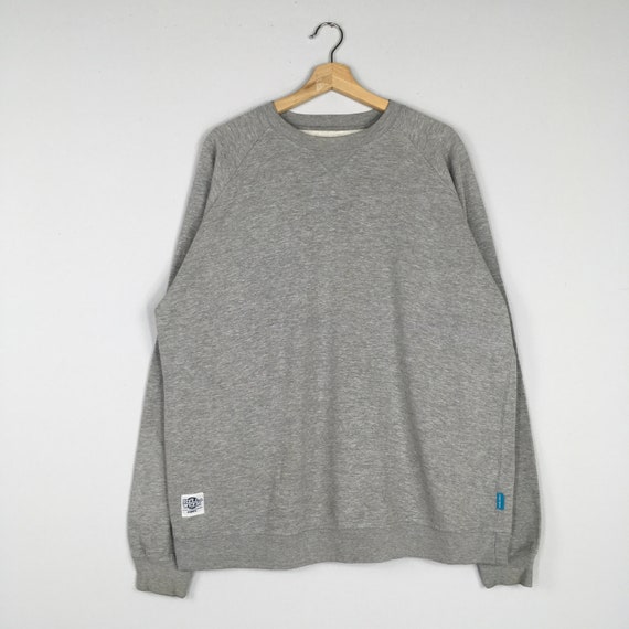 Vintage WTAPS Japanese Brand Gray Sweatshirt Plain Design Wtaps