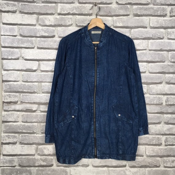 Denim soft jacket cheap