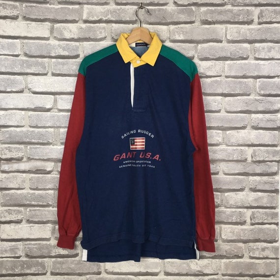 Vintage GANT USA Sailling Rugger Polos Rugby Shirt