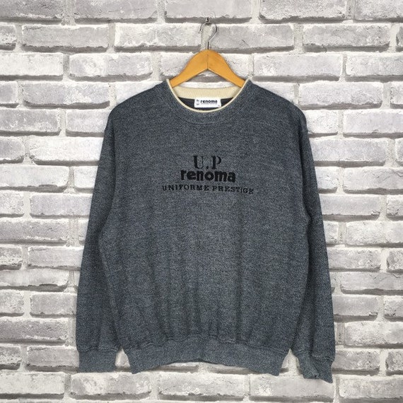 Vintage 90s UP RENOMA Sweatshirt Fashion Designer… - image 1