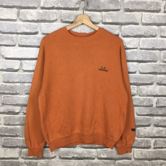 Vintage 90s UP RENOMA Sweatshirt Big Logo At Back… - image 2