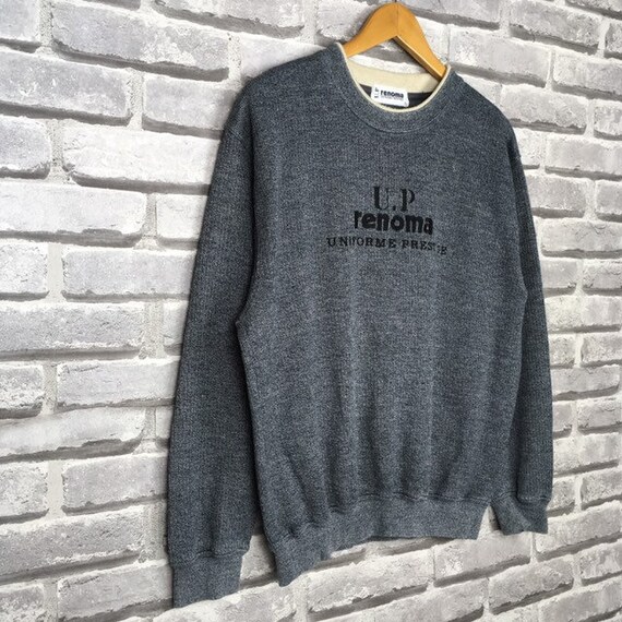 Vintage 90s UP RENOMA Sweatshirt Fashion Designer… - image 3