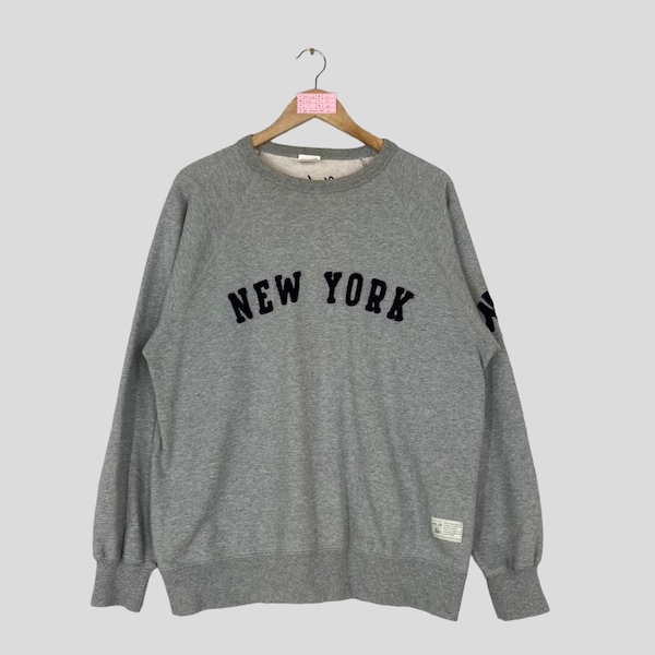 Vintage NEW YORK YANKEES Crewneck Sweatshirt Big Logo Ny Yankees Jumper Pullover New York Yankees Sweater Large Size