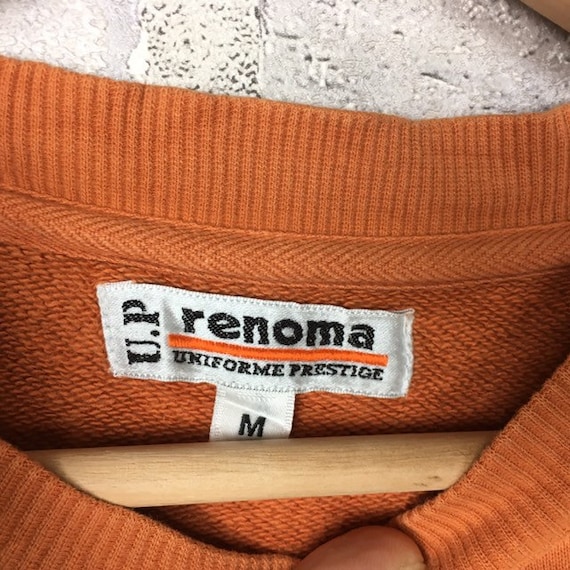 Vintage 90s UP RENOMA Sweatshirt Big Logo At Back… - image 3