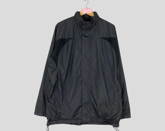 Veste légère vintage COOTIE mode et streetwear avec fermeture éclair complète Cootie veste noire de marque streetwear japonaise X-Large