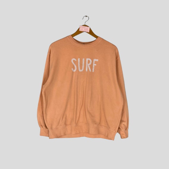 Vintage SURF by WILD FABLE Crewneck Sweatshirt Big Logo Surf Jumper Pullover  Surf Sweater Unisex Medium Size 