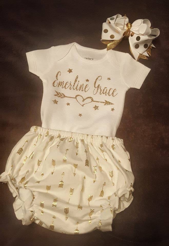 Baby Girl Coming Home Going Home Baby Shower Personalized Onesie