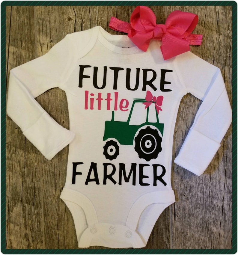 pink john deere baby girl clothes