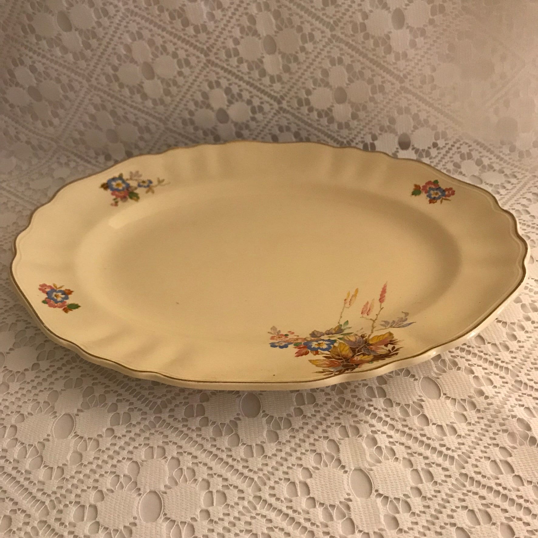 Meakin SOL 391413 Oval Serving Plate / Large Meakin Oval Plate Etsy
