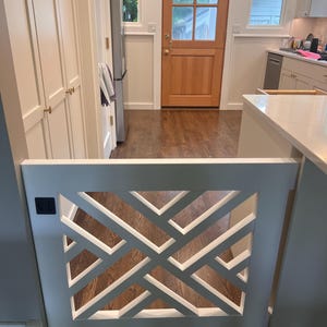 Sliding / Pocket Gate Modern Geometric Baby Gate and Dog Gate for ...