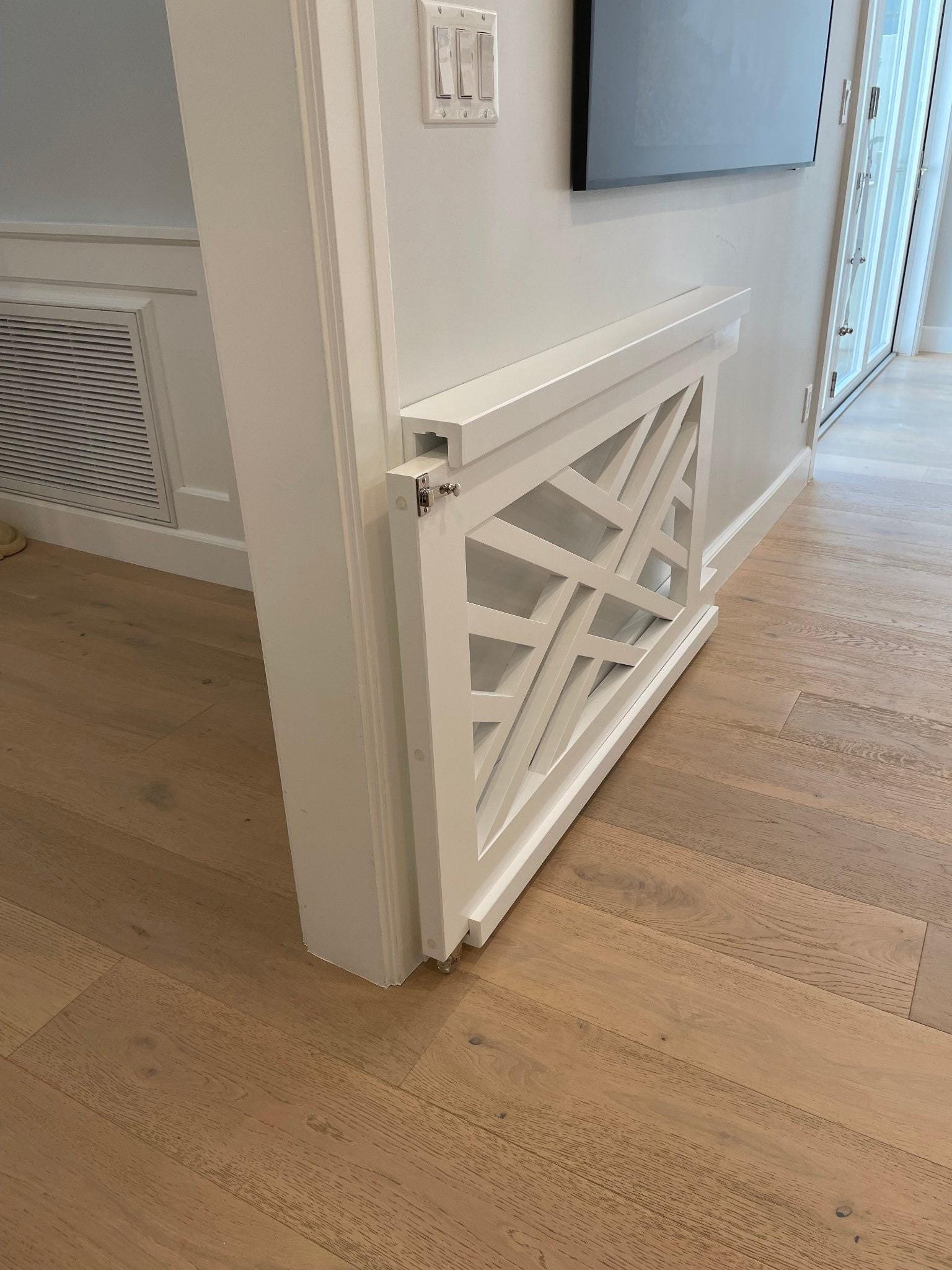 Buy Sliding / Pocket Gate Modern Geometric Baby Gate and Dog Gate 