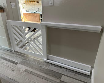 Pocket Door Sliding Baby Gate Stairs Pocket Door Pet Gate White