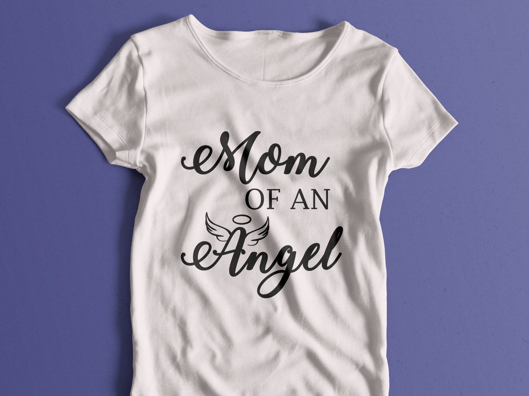 Mom of an Angel Svg Eps Dxf Png Files for Cutting Machines | Etsy