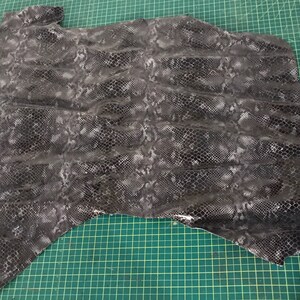 Python Print Leather - Approximately 3.5 sq ft