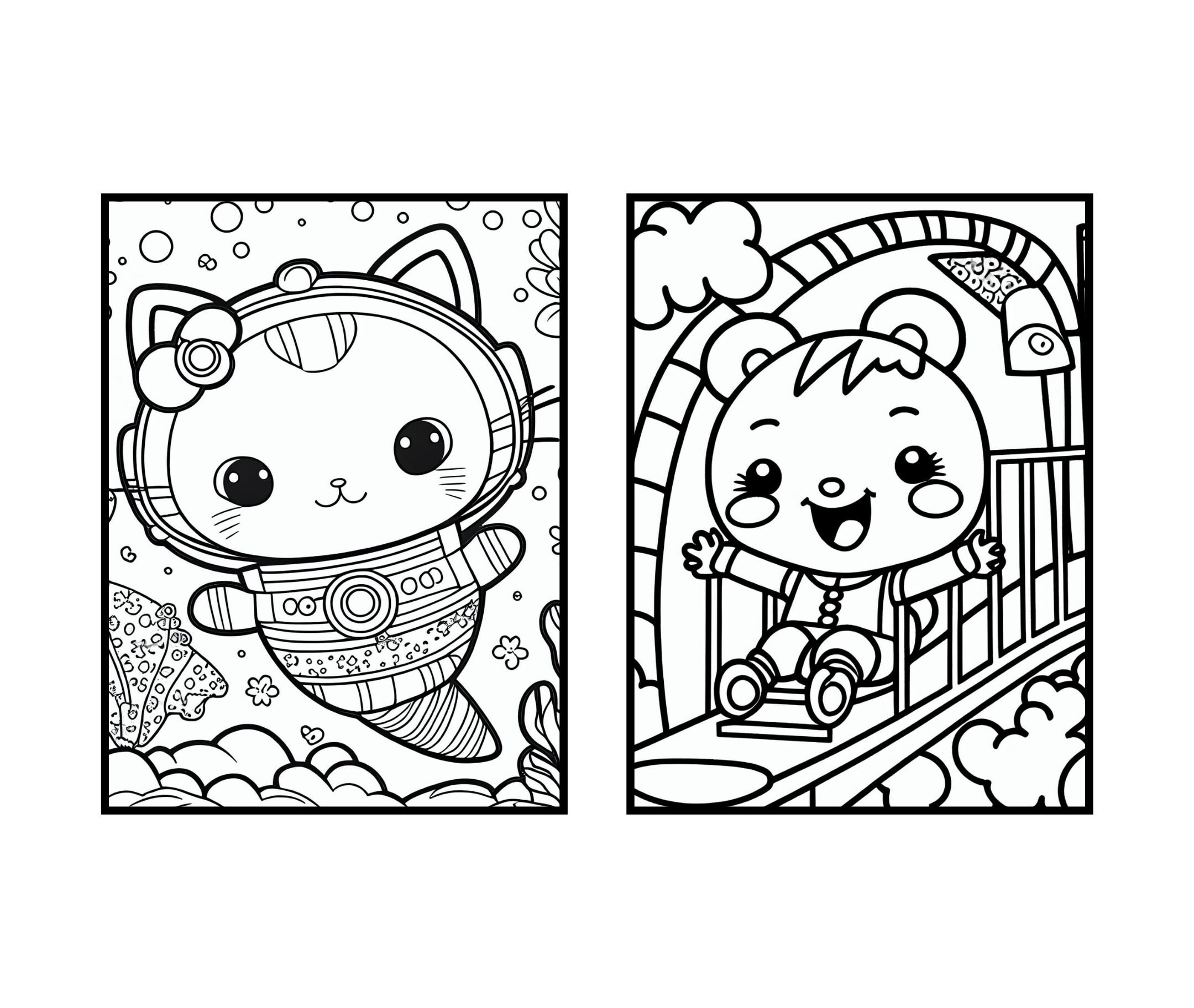 75 Cat Coloring Pages for Toddlers printable - Etsy