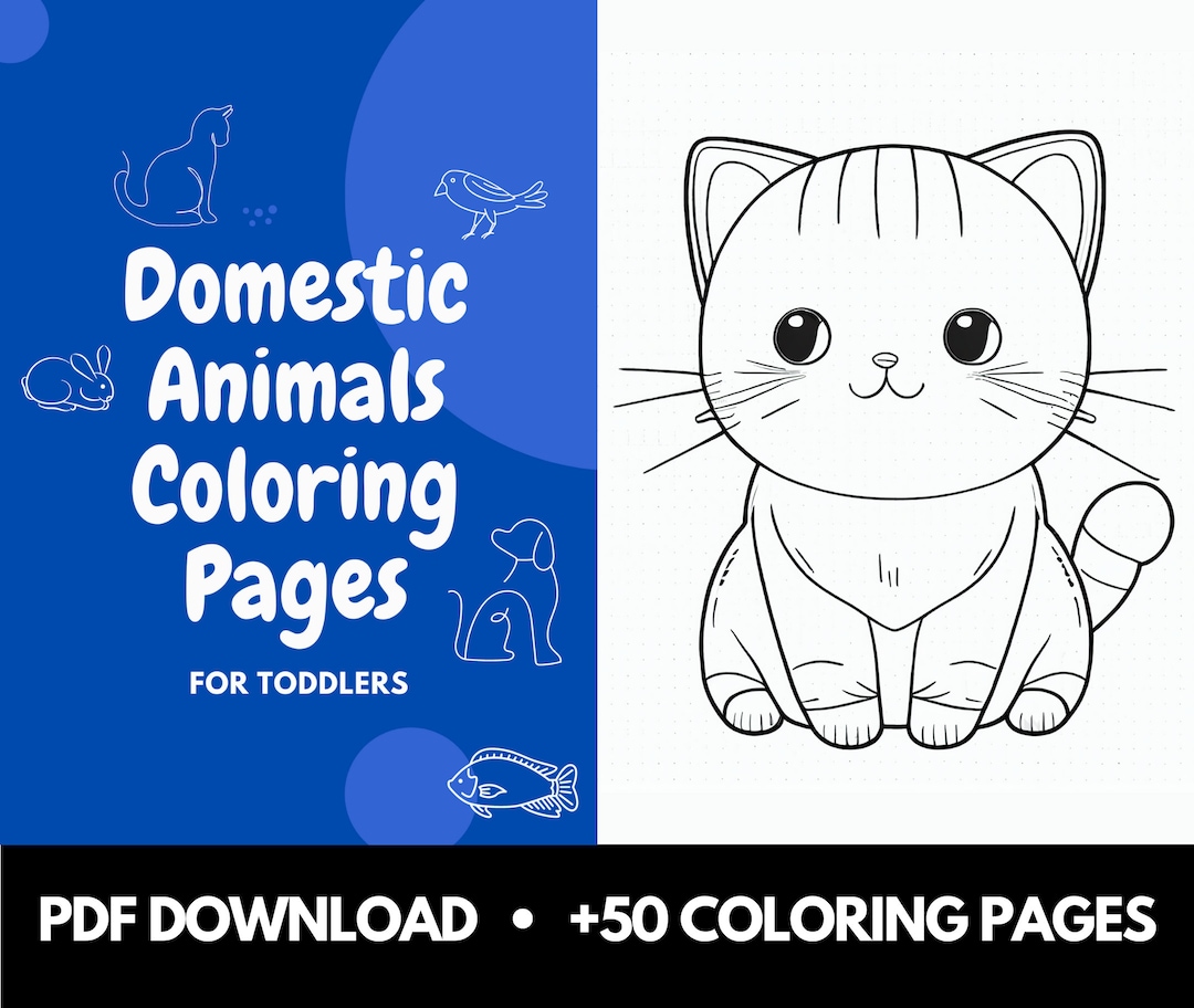 10 Adorable Domestic Animal Coloring Pages for Kids: Unleash Their Creativity and Imagination