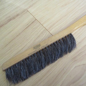 Pincel Bruning vintage n.º 3457, 100 % pelo de caballo esterilizado