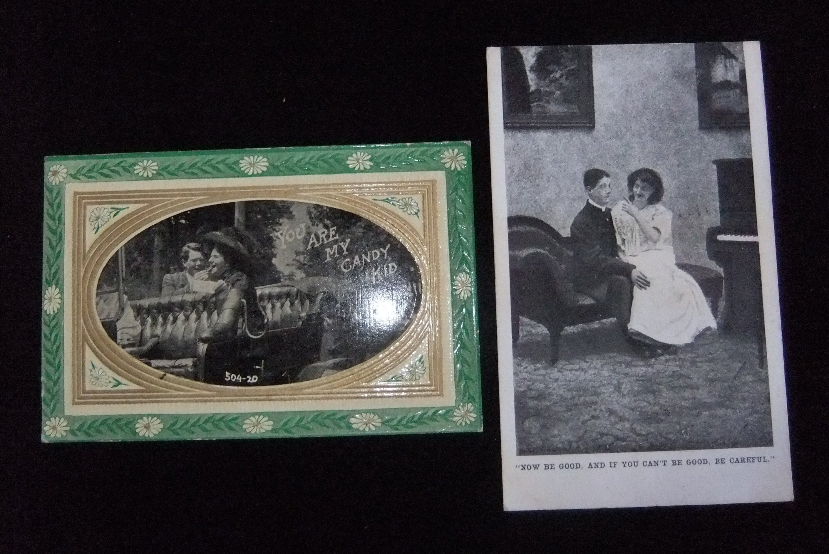 Antique Divided Back Postcards With Sweethearts, 19081911 Etsy