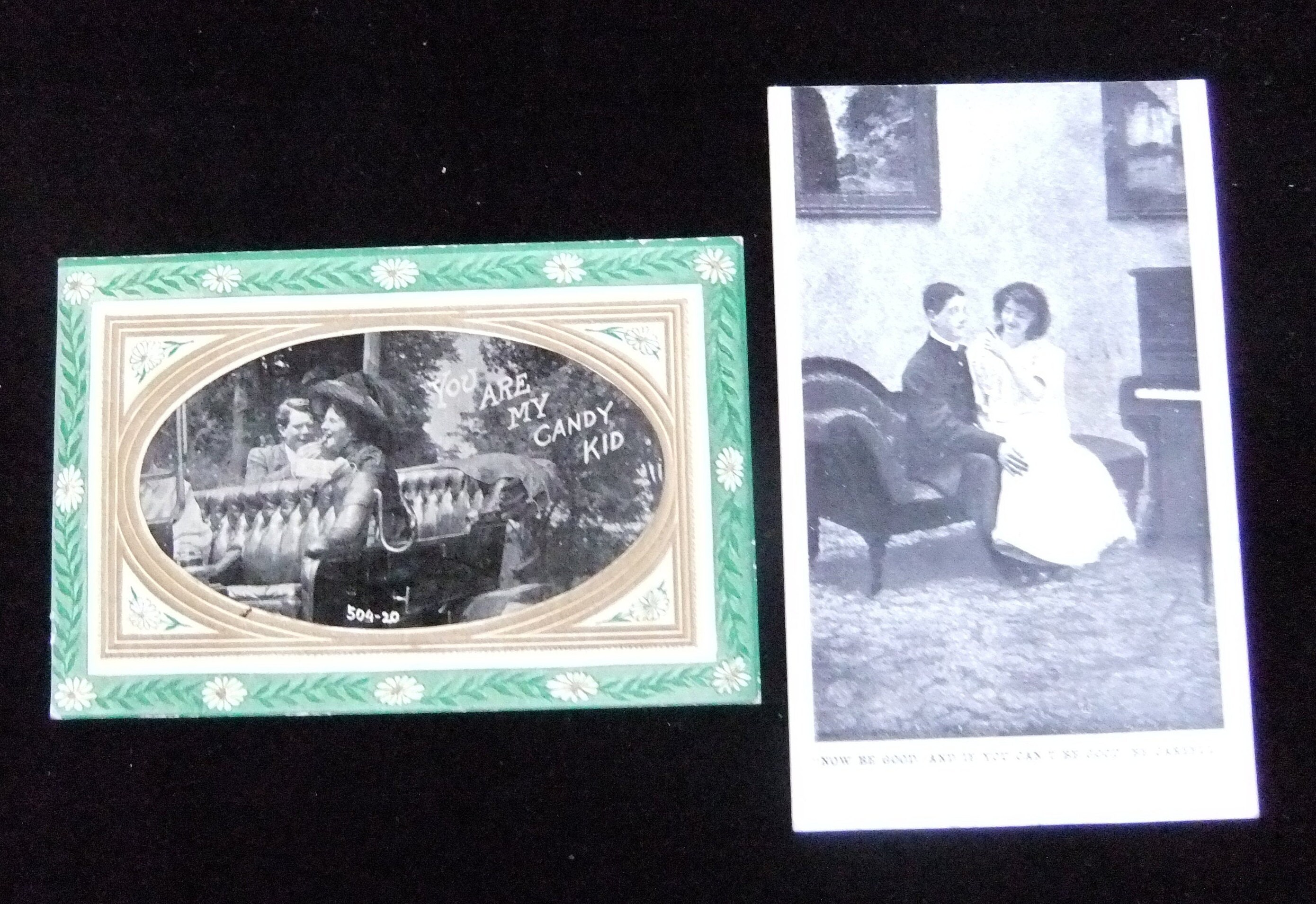 Antique Divided Back Postcards With Sweethearts, 19081911 Etsy
