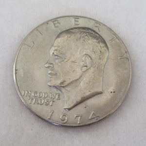 1974 D Eisenhower Dollar Coin, Circulated