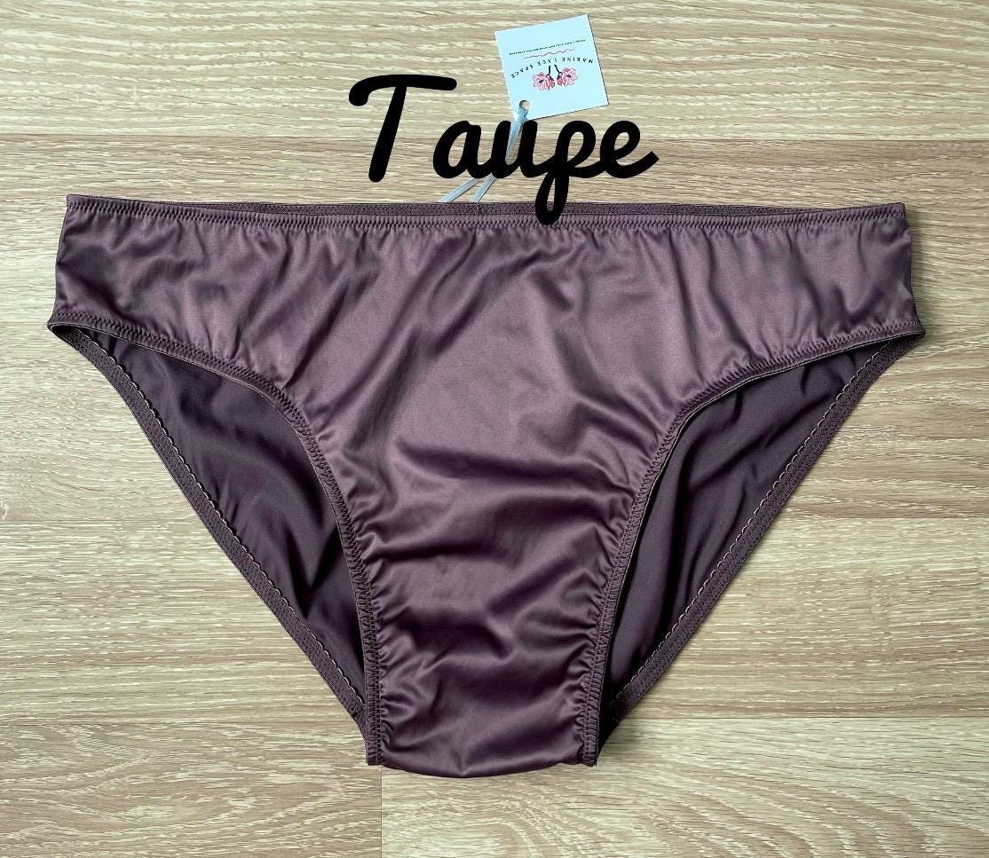 Satini Women's Nylon Sheer Bikini Briefs Panties