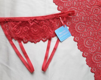 Crotchles Panties - Open Lace Lingerie - Harness Nghty Underwear