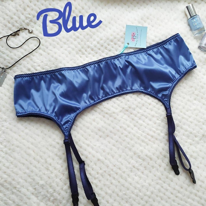 Olive Green Satin Garter Belt Pink Lingerie Wedding Garter Etsy