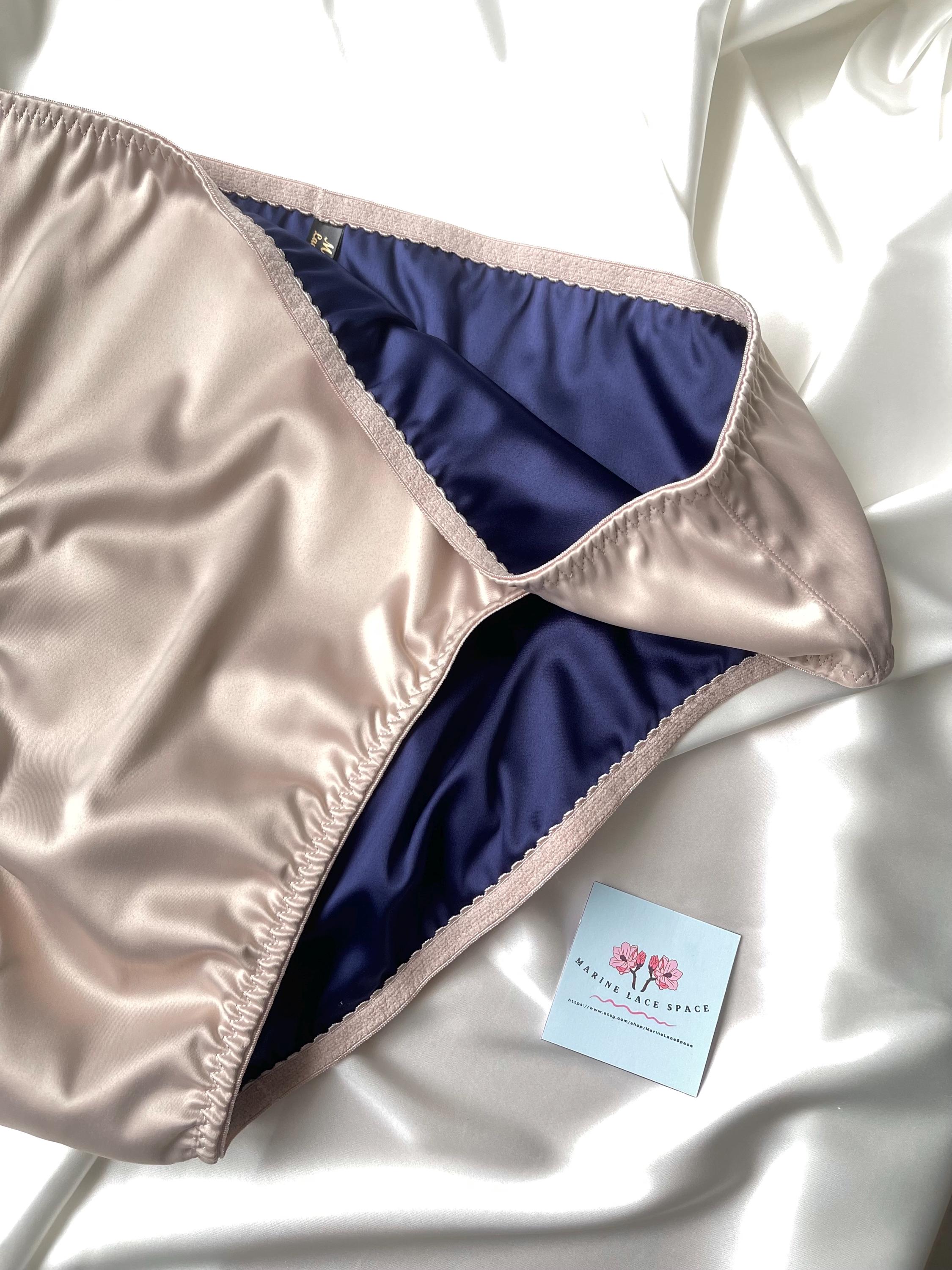 Light Raspberry Satin Sheets Raspberry Satin Briefs With Dark Grey Lining - Double Layer Silky ...