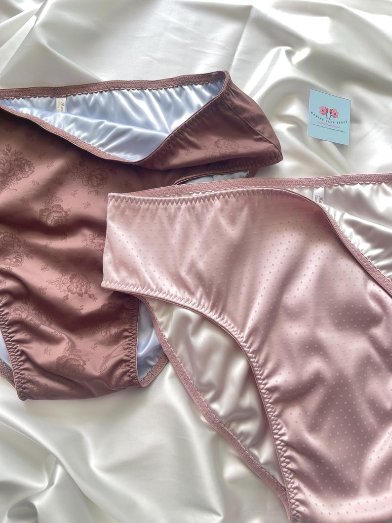 Light Raspberry Satin Sheets Raspberry Satin Briefs With Dark Grey Lining - Double Layer Silky ...
