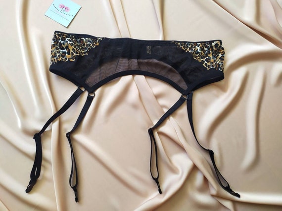 leopard print garter belt Wholesale Leopard Print Sexy Lingerie Set with Garter Belt 2740 for your  store main image 0