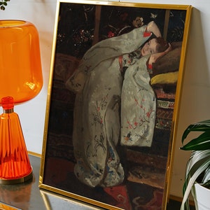 Girl in a White Kimono - George Hendrik Breitner | MUSEUM HIGH-QUALITY Art | Timeless Vintage Art Print