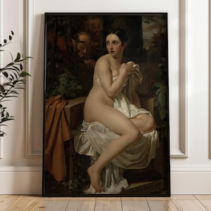 Susanna and the Elders - Fine Art Print - Romantic Masterpiece by Franz Xaver Winterhalter