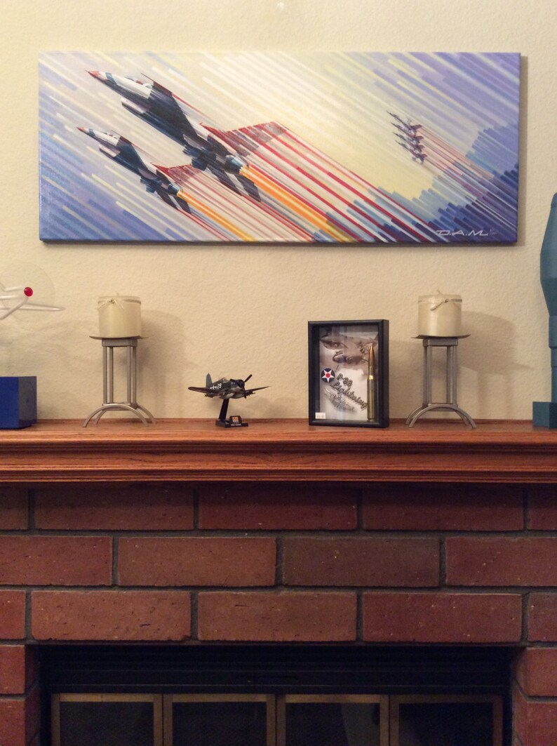 Thunderbirds Aviation Art Giclee Canvas Print by D.A.M. for Your