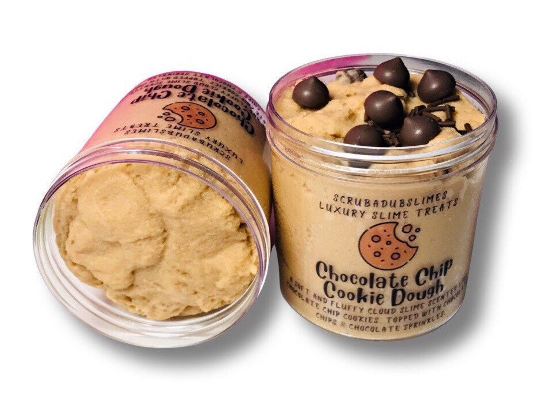 Chocolate Chip Cookie Dough Cloud Slime Scented Slime Etsy