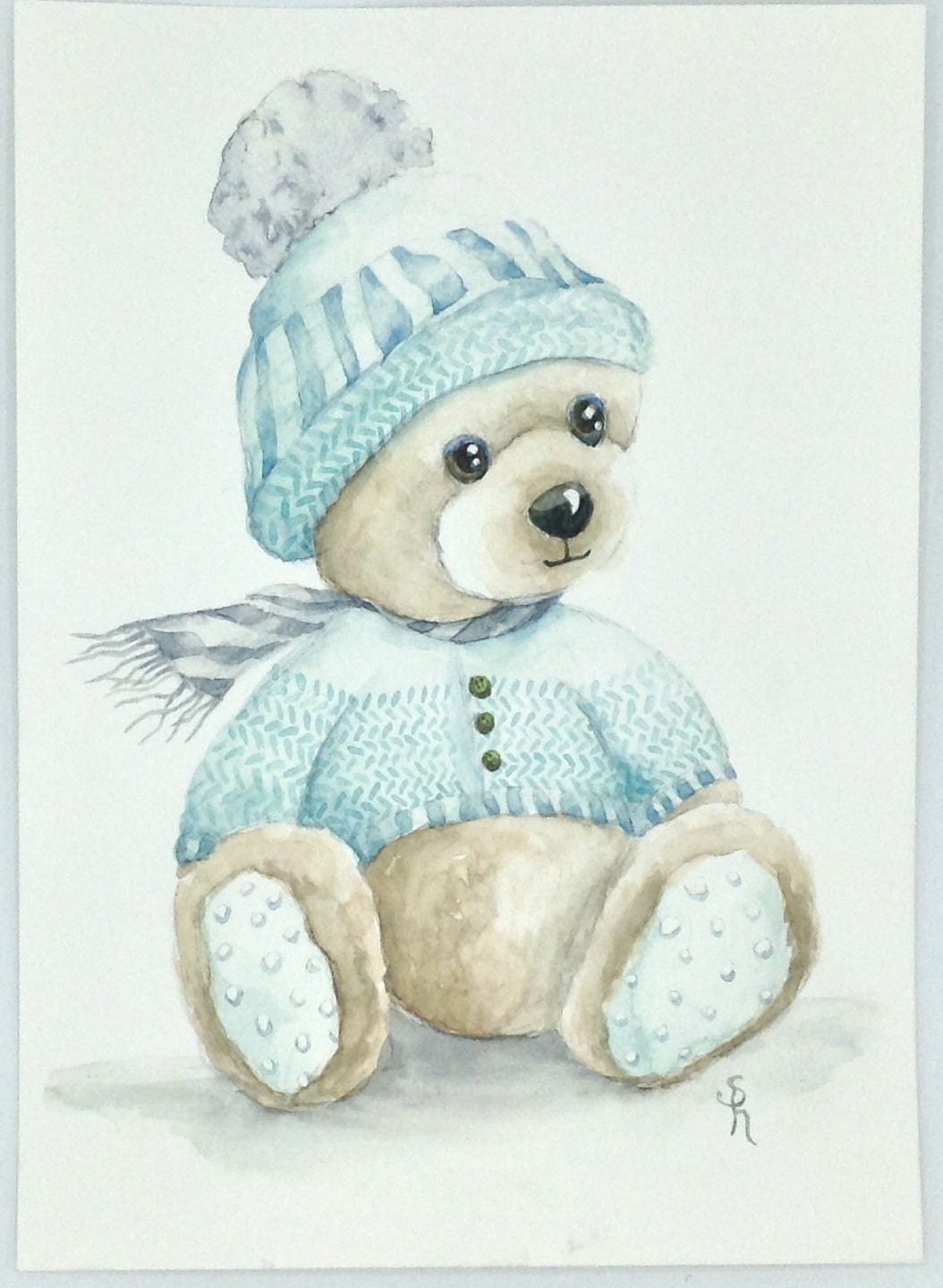 Aquarelle Nounours