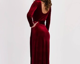 Long Velvet Dress