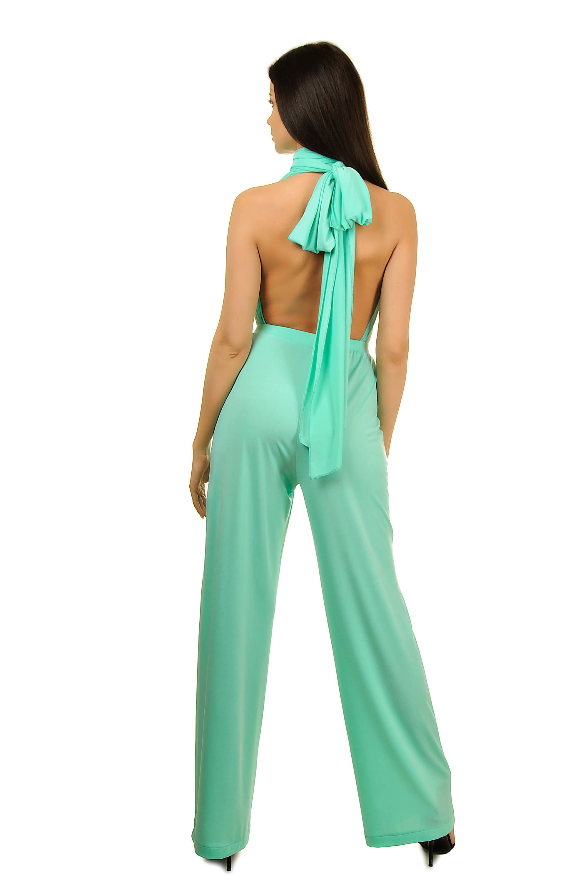 Mint green bridesmaids jumpsuit Convertible infinity wrap Etsy