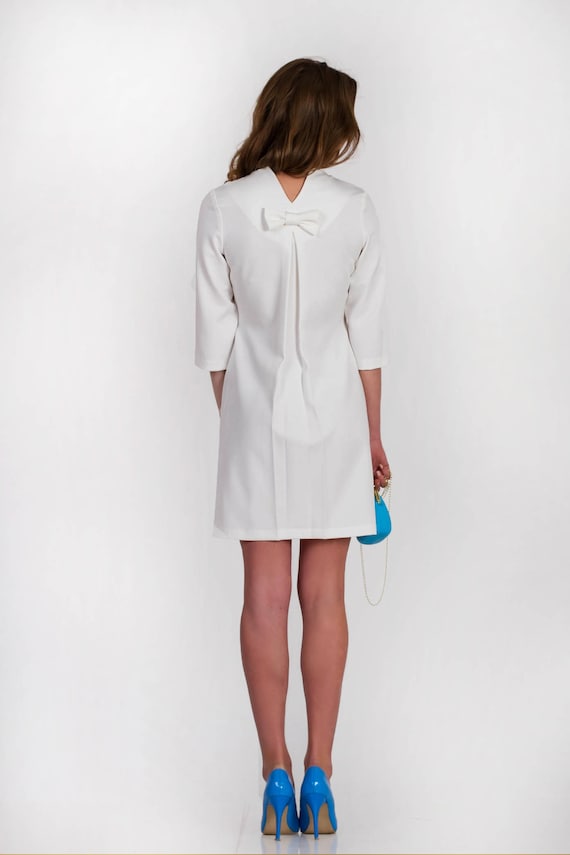 white mini occasion dress