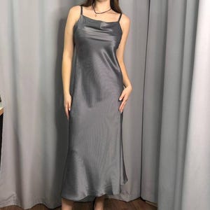 Striped dress, Bridesmaid bias dress, Silk slip dress, Cowl neck silk dress, Stretch silk bridesmaid dress, Silk satin dress, Midi dress