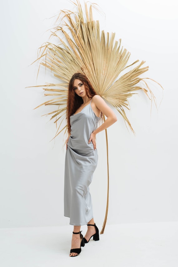 Prom Dress Long Grey, Formal Evening Dress, Cowl Neck Silk Slip Dress, Maxi Satin Dress, Silk Dress Women for Photoshoot, Bridesmaid Dress - Etsy Australia Prom Dress Long Grey, Formal Evening Dress, Cowl Neck Silk Slip Dress, Maxi Satin Dress, Silk Dress Women for Photoshoot, Bridesmaid Dress - Etsy Australia