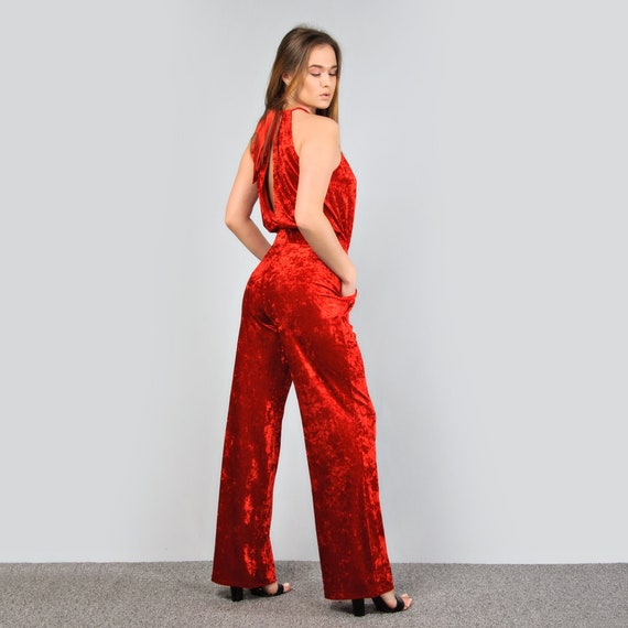 TUTA ELEGANTE DONNA BARBARELLA SMANICATA SCOLLO V PALAZZO ART. 457 – Abba MODA - Foto 7