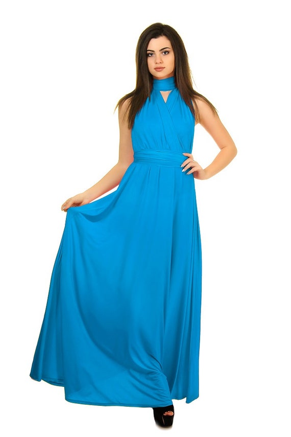 blue multiway dress