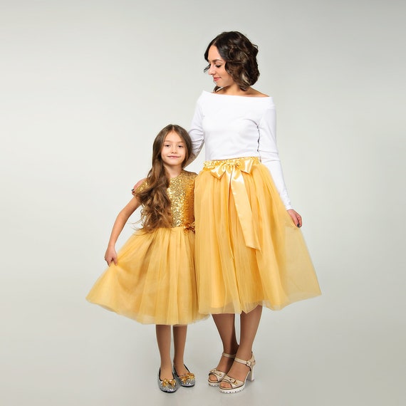 Gold sequin tutu skirt online